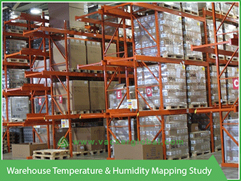 Warehouse temperature and humidity mapping study VackerGlobal